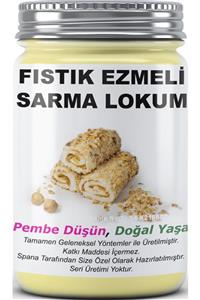 SPANA Ev Yapımı Katkısız Fıstık Ezmeli Sarmalı Lokum 330 gr