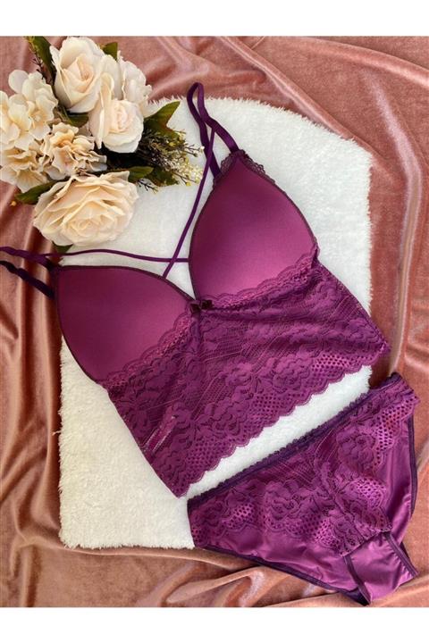 MODALADY Kadın Dolgulu Bralet Takım