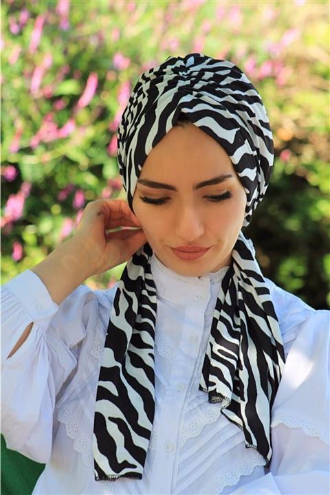 modi Tasarım Hazır Bone Zebra Desen