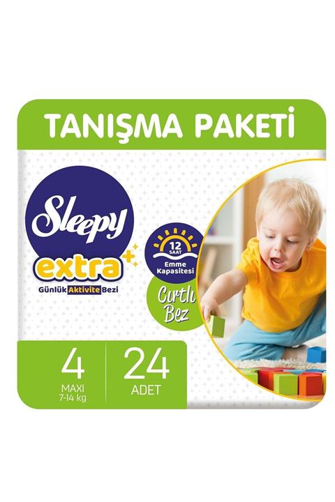 Sleepy Extra Günlük Aktivite Bezi 4 Numara Maxi 24 Adet