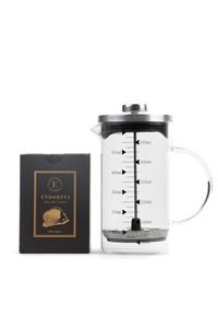 endorfia 600 Ml Ateşe Dayanıklı Cam French Press Ve Filtre Kahve Siyah