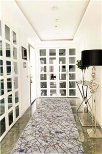 Babil Home Kaymaz Tabanlı Kesme Rulo Halı Yolluk 1043 Yeşil Mavi