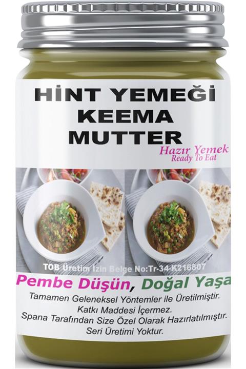 SPANA Hint Yemeği Keema Mutter Ev Yapımı Katkısız 330gr