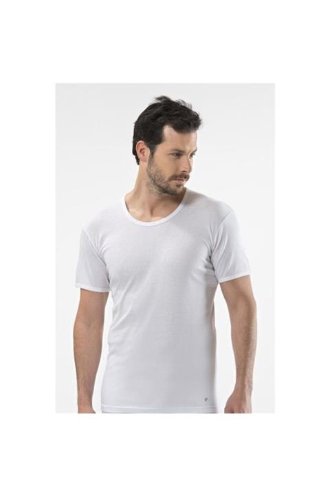 Cacharel Erkek Beyaz 0 Yaka  Fanila