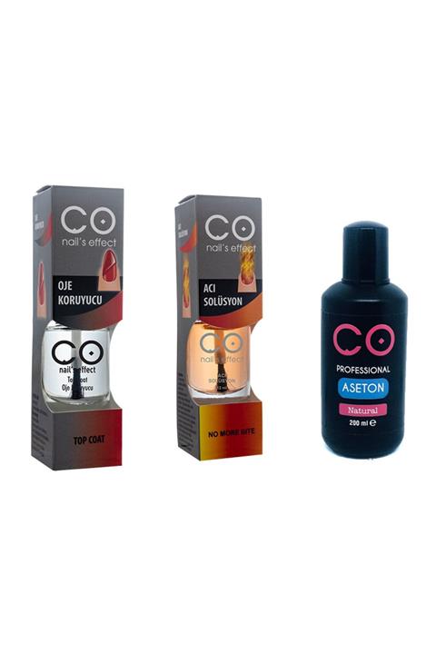 CO Nail's Effect Co Tırnak Sertleştirici - Acı Solüsyon - Aseton