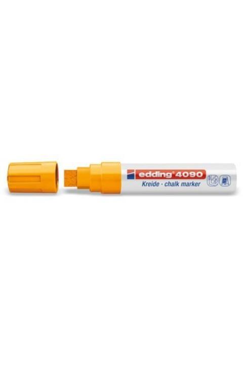 Edding 4090 Chalk Marker Likit Sıvı Tebeşir - Cam Kalemi 4-15mm Turuncu