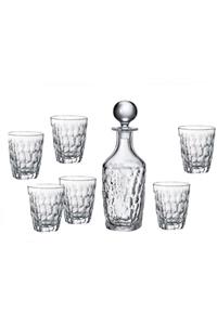 Bohemia Collection Marble Whiskiy Set 1 Karaf 6 Bardak