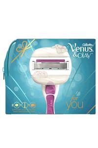 Gillette Venus Venus & Olay Tıraş Makinesi Yedekli & Çanta Hediyeli