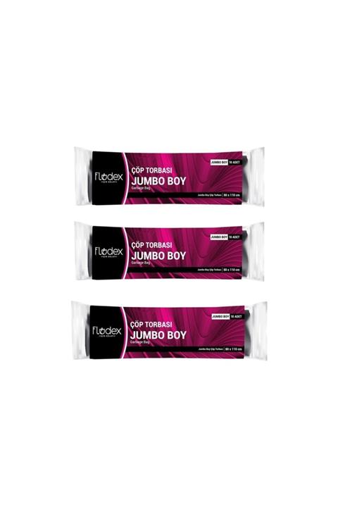 FLODEX Jumbo Boy Çöp Torbası 3'lü