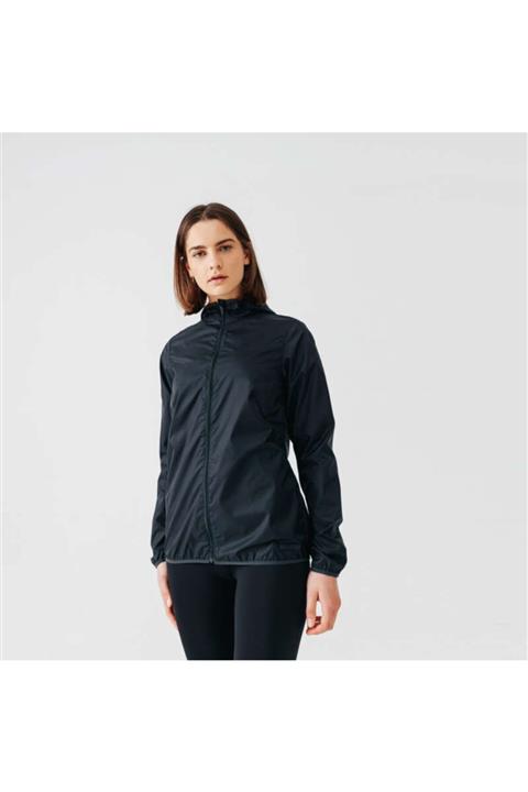 HUHULOGY Kadın Siyah Rüzgarlık / Koşu - Run Wınd