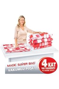 YALÇIN AVM MODA HOME 2 Adetlüx Plastik Magic Vakumlu Poşet Hurç 2'li 50 X 70 Cm