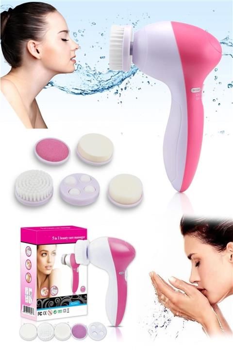 QNİAY 5in1 Cilt Temizleme Aleti (yüz, Makyaj Temizleme Fırçası 5 Başlıklı)
