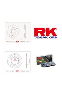 RK Kawasaki Ex 300 Nınja X-ring Zincir Dişli Set 520 Xso-14/42t(2013-2016)