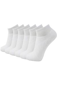 SOCKSHION Sport Ultra Soft Lastikli Bay Ve Kadın Beyaz Termal Havlu Patik