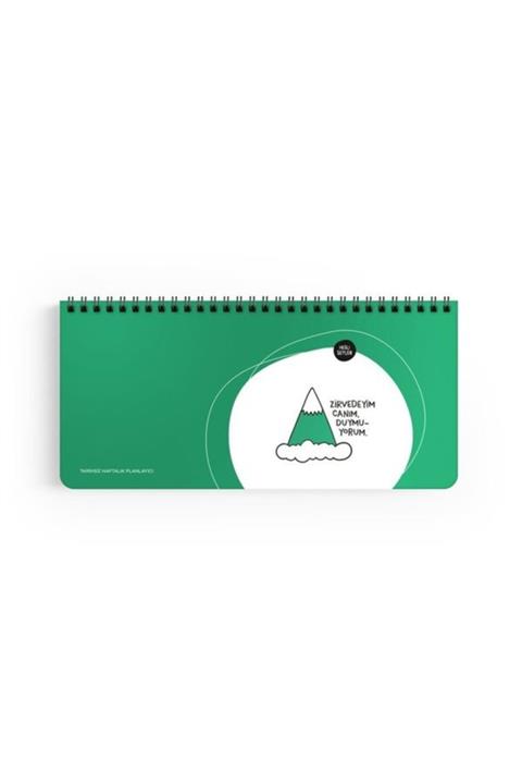 KESKİN COLOR Hisli Şeyler 13x27 Spiralli Stickerli Planner -zirvedeyim Canım Duymuyorum