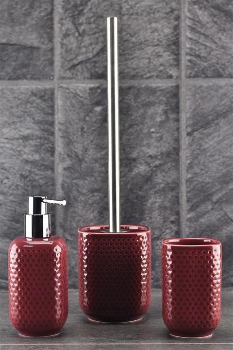 Kleine Wolke Mila Banyo Seti Kırmızı 3'lü