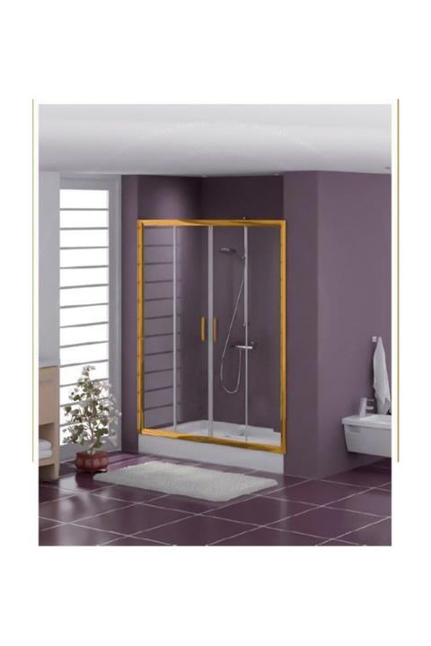 Duşakabincim 164 Cm Altın Sarı Duşakabin -duş Üstü Iki Kapılı