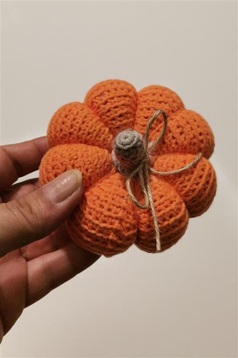 Mutlu İnsanlar Dükkanı Örgü Bal Kabağı Mutfak Süsü