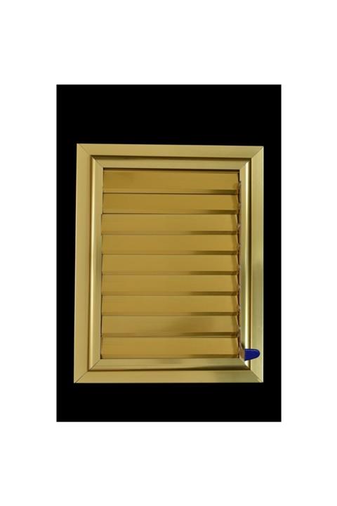 EYLÜL TASARIM Altın Alüminyum Banyo Wc Panjur ve Menfezi 50 X 50