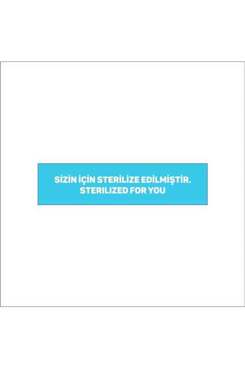 Etiket Sanati Sizin Için Sterilize Edilmiştir. Kapı Buzdolabı Otel Odaları Etiketi 1 Paket 250 Adet 5x10cm