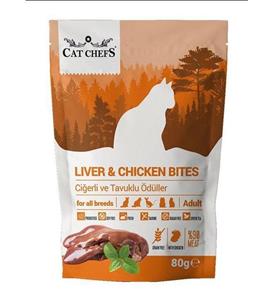 Cat Chefs Liver Chicken 80 Gr (ciğerli Ve Tavuk Etli)