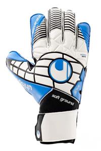 UHLSPORT Elimınator Soft Pro Beyaz Mavi Siyah Kemiksiz Kaleci Eldiveni 10001801