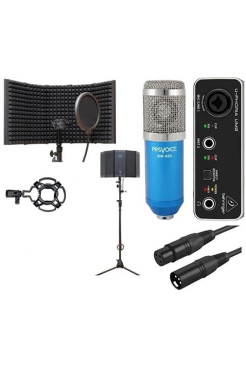 Provoice Mavi Audio Platin Studyo Ses Kayıt Full Set