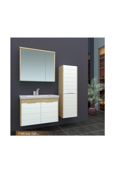 Evros Mobilya Evros Melisa 80 Cm Banyo Dolabı