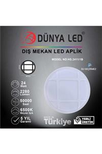 DÜNYA LED Hs.2411/1-b 24w Beyaz Led Glob Kafes Armatür 6500k Beyaz Işık