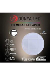 DÜNYA LED Hs.2411/2-b 24w Beyaz Led Glob Kafes Armatür 4000k Ilık Beyaz Işık