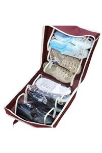 Zeylina Home Shoe Tote Ayakkabı Saklama Ve Taşıma Çantası (bordo)