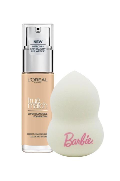 L'Oreal Paris Loreal True Match Foundation 1n Ivory Fondöten Süngeri Seti