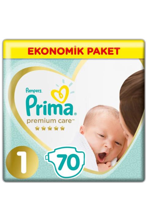 Prima Bebek Bezi Premium Care 1 Beden Yenidoğan Ekonomik Paket 2 5 Kg 70 Adet