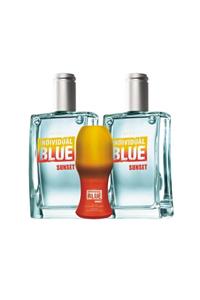 AVON Individual Blue Sunset Erkek Parfüm 100 Ml Edt Ikili Set Ve Rollon Paketi