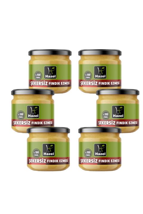 Dr.Hazel Fındık Ezmesi Şekersiz 250gr (6 X 250GR)
