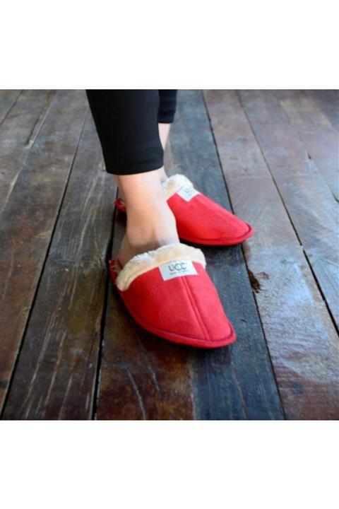 UCC Kadın Kırmızı Pofuduk Ev Terliği