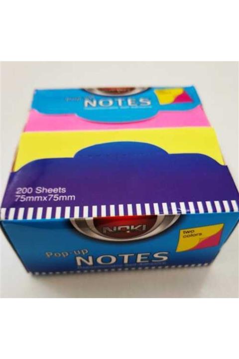 Noki Pop-up Notes Çift Renk Bloknot Çekmeli 200yp. 75mm*75mm 12427