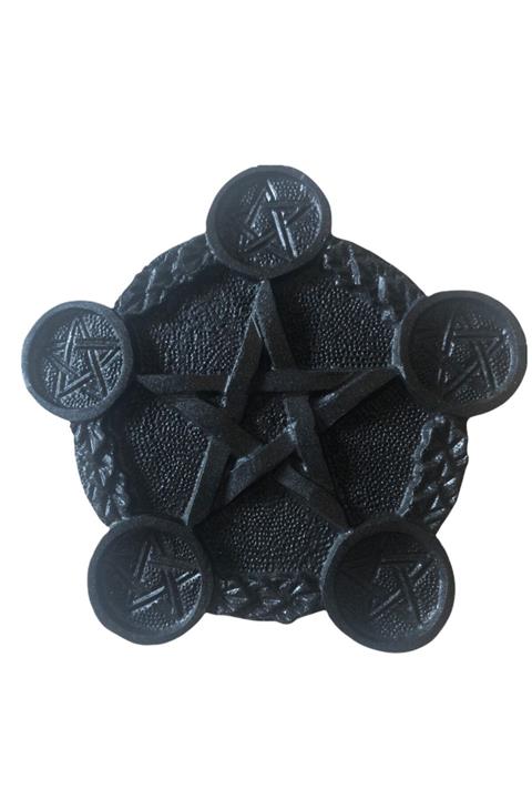 occult way Pagan Wiccan Pentagram 5'li Tealight Mumluk