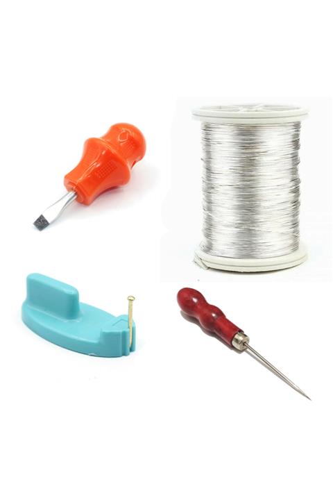 TUĞRA TABLO Bakır Tel Tutma Aparatı 50mt-tornavida-bız-çivi