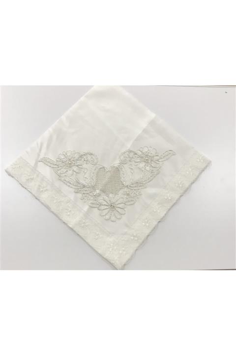 Çeyiz Bahçesi Çeyizlik Incili Çiçek Saten Bohça