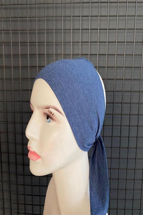 ZESSU BUTİK Düz Mavi Bandana Bone