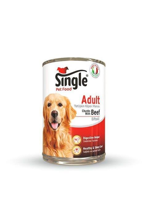 SINGLE Biftekli Köpek Konservesi 415 gr
