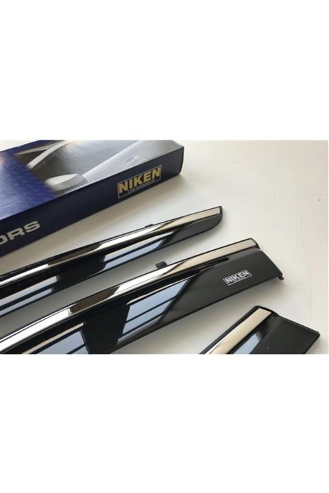 Niken Fiat Linea 2007 Sonrası Araca Özel Kromlu Cam Rüzgarlığı