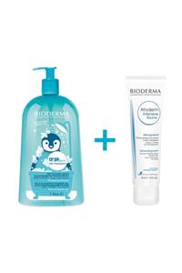 Bioderma Abcderm Foaming Cleanser 1lt & Atoderm Intensive Balm 45 Ml