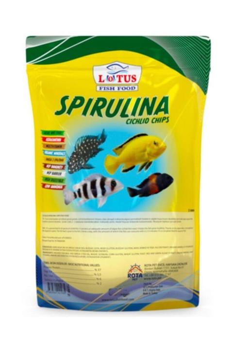 Lotus Spirulina Chips 1 Kg Balık Yemi