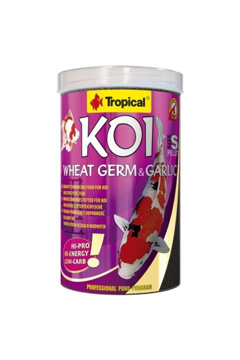 Tropical Koi Wheat Germ Ve Garlic Pellet Size S 1000 Ml 320 Gr