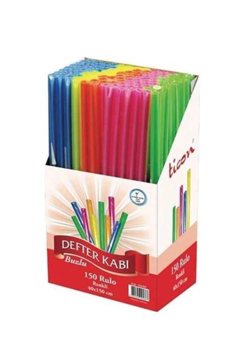 Ticon Rulo Defter Kabı 40x150cm Renk, 4 Renk 4 Adet Gönderilecektir