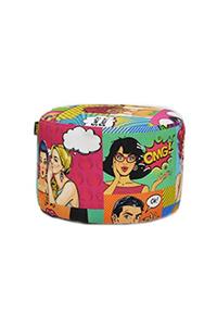 Zem Stool - Pop Art Desenli Puf