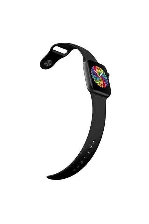 GLR Iphone 7 Uyumlu Dokunmatik Siyah Akıllı Saat Ateş Ölçer