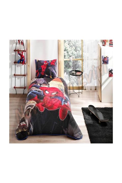 Taç Kapitoneli Nevresim Takımı Spiderman Örümcek Adam